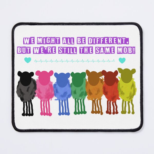 Item preview, Harmony Day Sheep - We might all be different, but we're still the same mob! designed and sold by TraceyMackieArt.