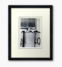 Carrie Fisher In A Bin Framed Print