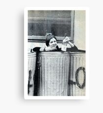 Carrie Fisher In A Bin Metal Print