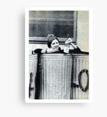 Carrie Fisher in einem Behälter Leinwanddruck