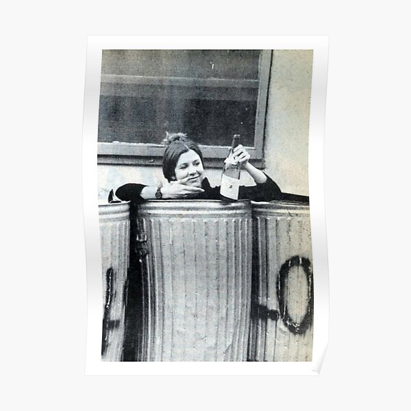 Carrie Fisher In A Bin Poster
