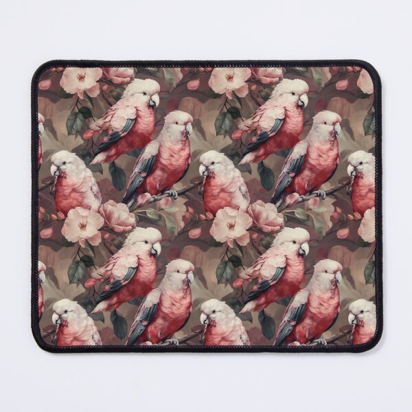 Item preview, Beautiful Galahs in Australia, oil on canvas pattern. An amazing Australian bird full of personality and character.  designed and sold by Orianah.