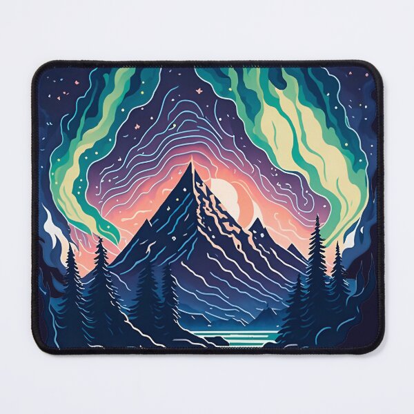 Item preview, Aurora borealis night landscape 03 designed and sold by Alan Javier Cordoba Espinosa.