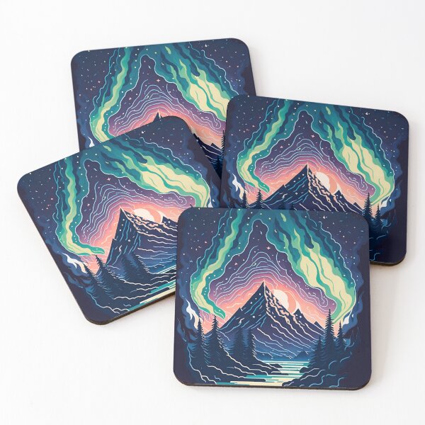 Item preview, Aurora borealis night landscape 03 designed and sold by Alan Javier Cordoba Espinosa.