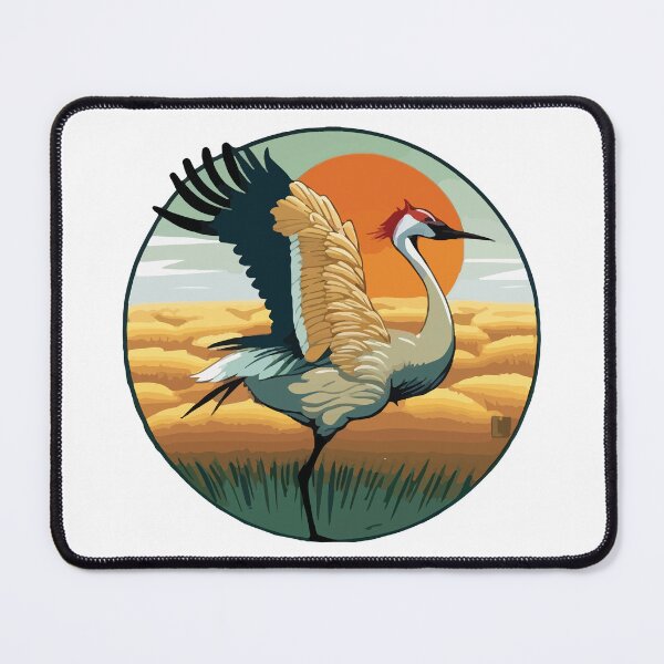 Item preview, Sandhill Crane Sun Salutation  designed and sold by Vector-nook.