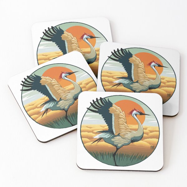 Item preview, Sandhill Crane Sun Salutation  designed and sold by Vector-nook.