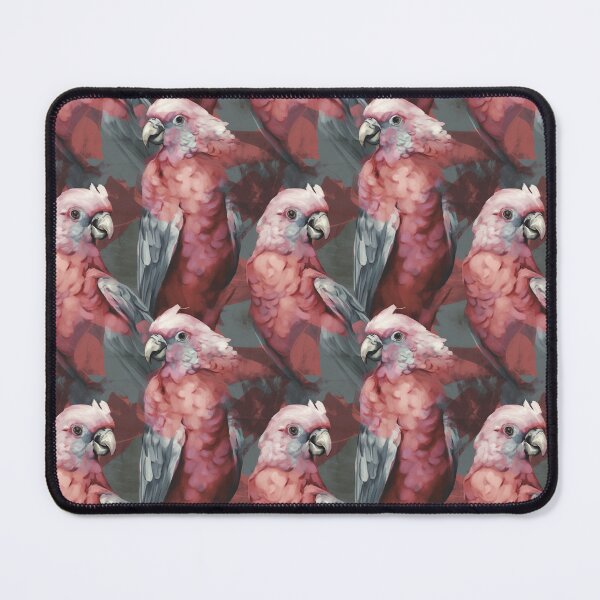 Item preview, Beautiful Galahs in Australia, oil on canvas pattern. An amazing Australian bird full of personality and character.  designed and sold by Orianah.