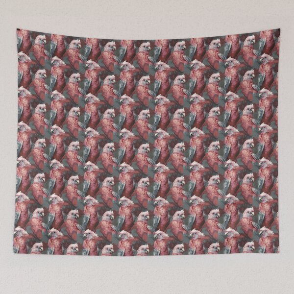 Item preview, Beautiful Galahs in Australia, oil on canvas pattern. An amazing Australian bird full of personality and character.  designed and sold by Orianah.