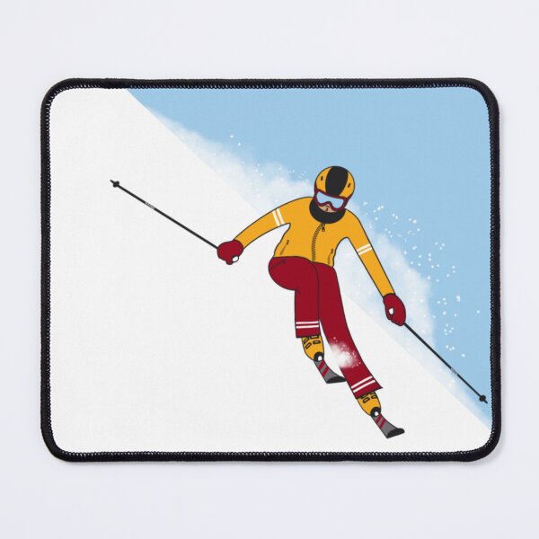 Item preview, A Person Practicing Downhill Skiing designed and sold by Sfumata Illustration.
