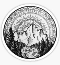 Mountain Mandala Sticker