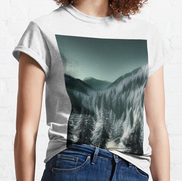 The mountain peaks are sleeping in the dark of night, The whole world&#39;s wrapped in slumber deep and tight Classic T-Shirt