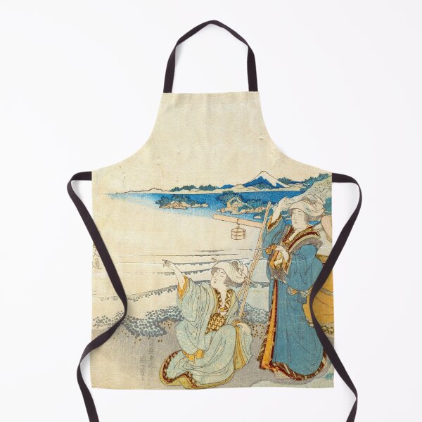 Item preview, Two Young Ladies at Shore, One Pointing - Katsushika Hokusai designed and sold by SimpleJoyStyle.