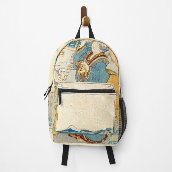 Item preview, Two Young Ladies at Shore, One Pointing - Katsushika Hokusai designed and sold by SimpleJoyStyle.