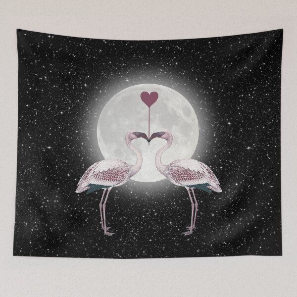 Item preview, Flamingos Love Night designed and sold by Gypsy  Queen.