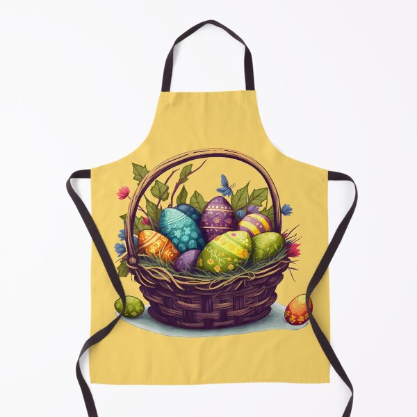 Item preview, Easter basket with colorful Easter eggs designed and sold by AdamPolak.