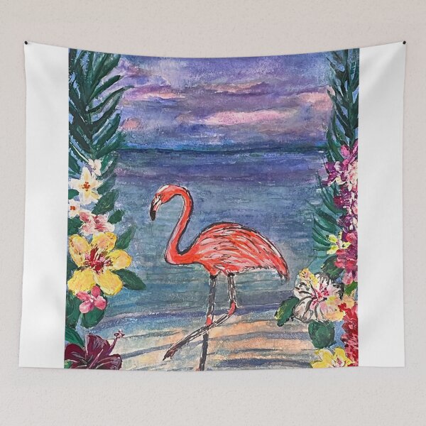 Item preview, Balancing Act (Flamingo) designed and sold by ArtJessicaBlake.