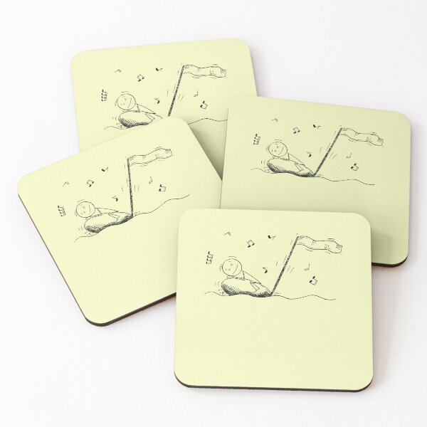 Item preview, Enjoying Music On Floating Note For Music Lovers And Musicians As A Funny Musical Nerd designed and sold by Funwithmusic.