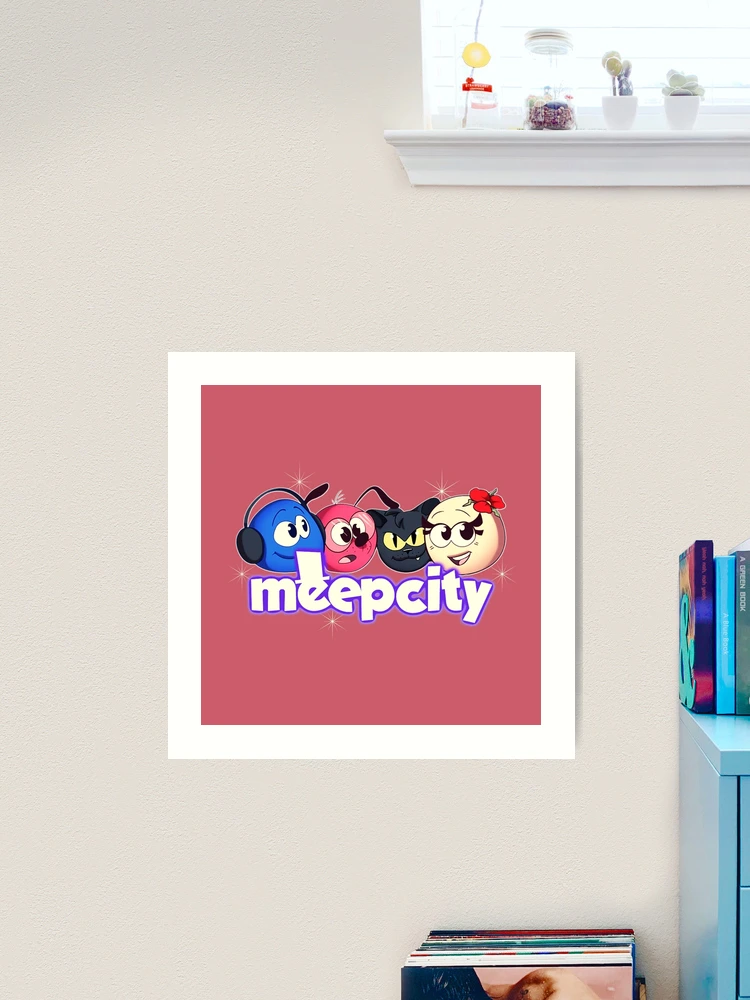 Meep City Roblox. Black gifts for lovers of the Meep City roblox video  game. Art Board Print for Sale by Mycutedesings-1