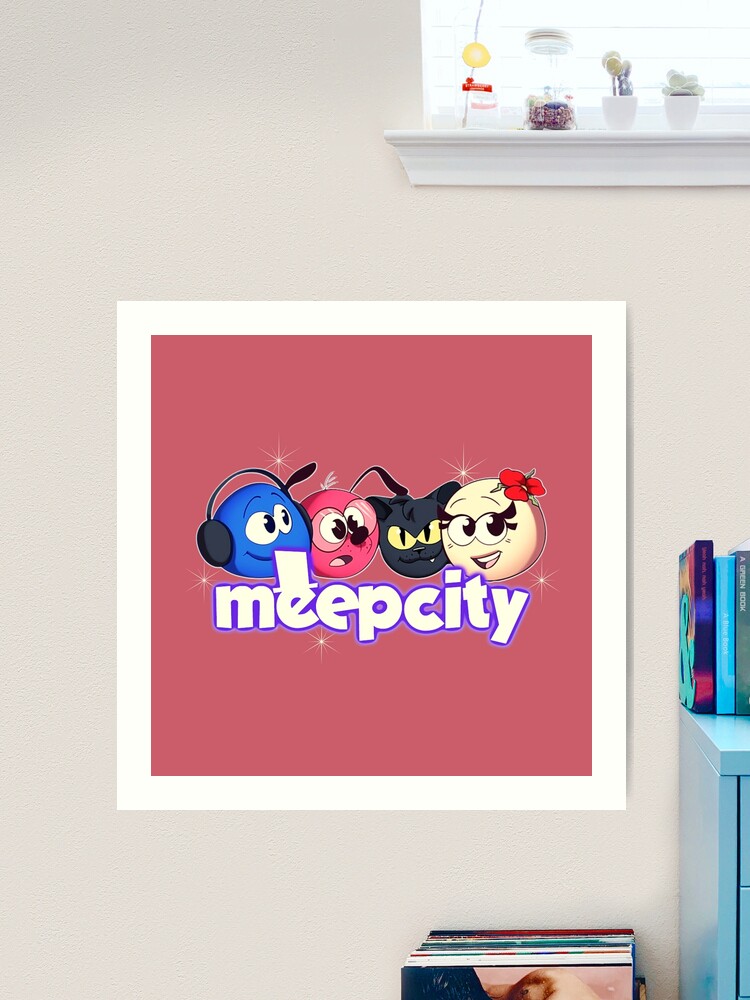 Meep City Roblox. Blue gifts for roblox Meep City video game lovers.  Poster for Sale by Mycutedesings-1