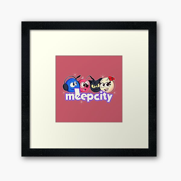 Meep City Roblox. Pink gifts for roblox Meep City video game lovers.  Poster for Sale by Mycutedesings-1