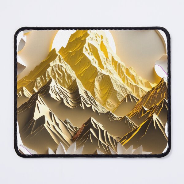 Item preview, Paper quilling art - Golden mountains ! designed and sold by UmagineArts.