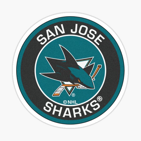 San Jose Sharks Reverse Retro Logo - 4x4 Die Cut Decal at Sticker