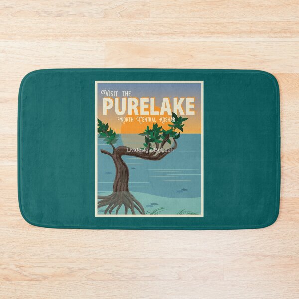 Item preview, Purelake Vintage Travel Poster C  designed and sold by AdahSpinka.