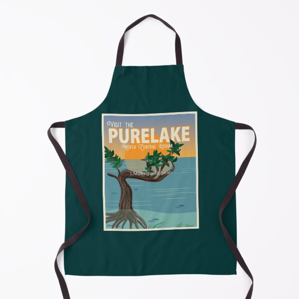 Item preview, Purelake Vintage Travel Poster C  designed and sold by AdahSpinka.