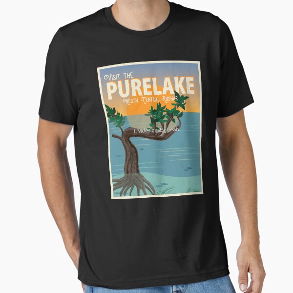 Item preview, Purelake Vintage Travel Poster C  designed and sold by AdahSpinka.