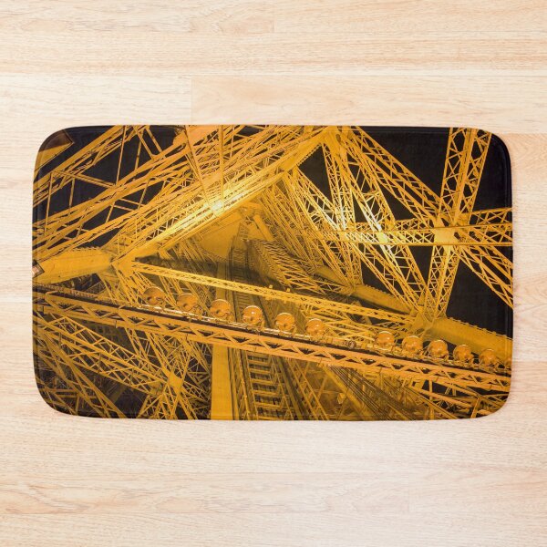 Item preview, Eiffel Tower Golden Scaffolding at Night, Paris designed and sold by SafariByMarisa.