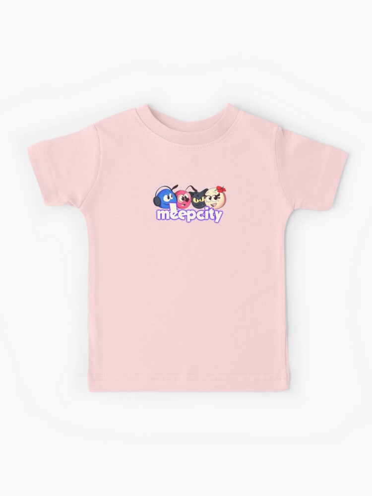 Meep City Roblox. Pink gifts for roblox Meep City video game lovers. Kids  T-Shirt for Sale by Mycutedesings-1