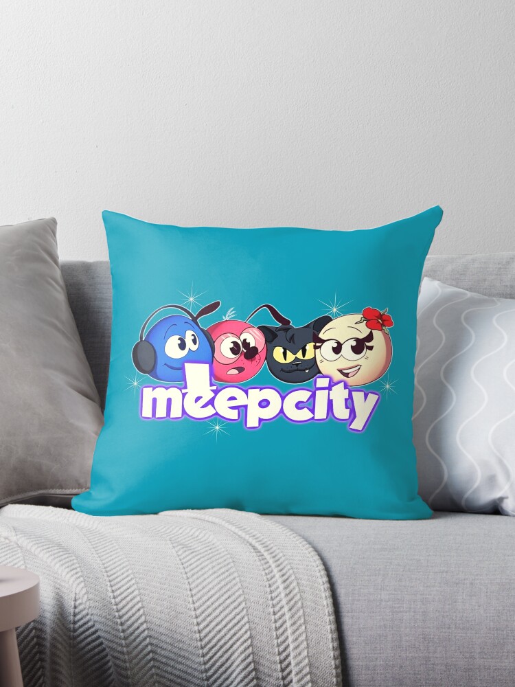 Meep City Roblox. Pink gifts for roblox Meep City video game lovers. Throw  Pillow for Sale by Mycutedesings-1