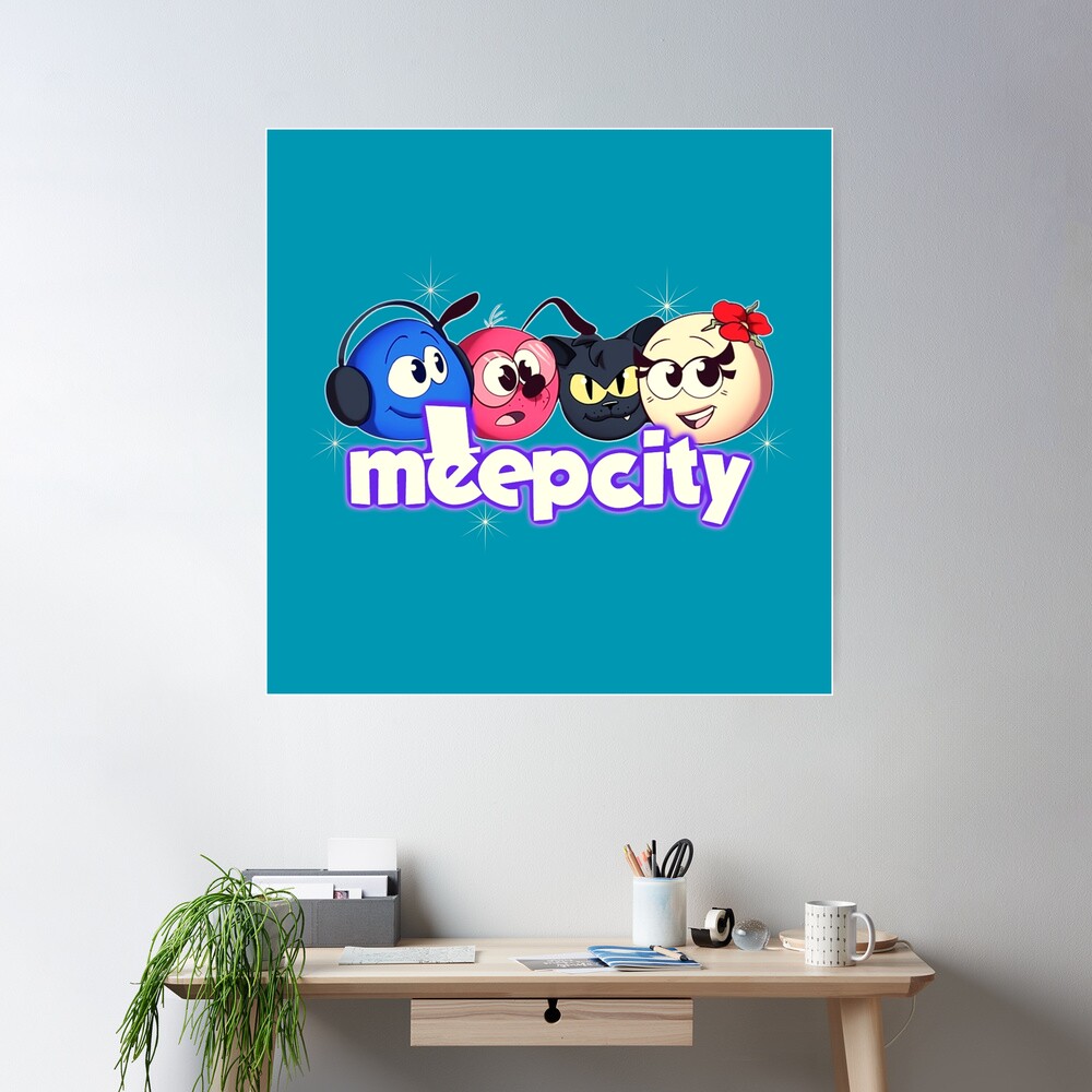 Meep City Roblox. Pink gifts for roblox Meep City video game lovers. Kids  T-Shirt for Sale by Mycutedesings-1