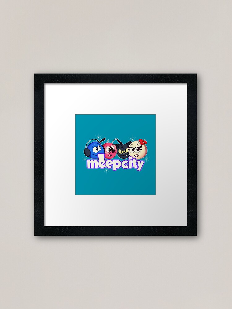 Meep City Roblox. Black gifts for lovers of the Meep City roblox video  game. Art Board Print for Sale by Mycutedesings-1