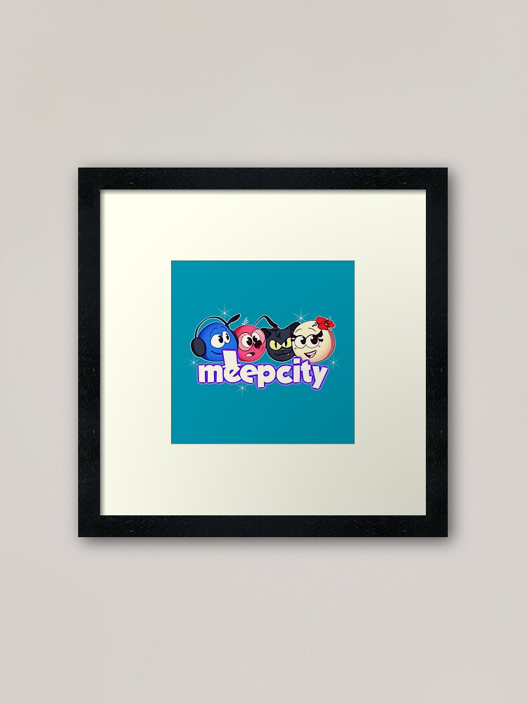 Meep City Roblox. Blue gifts for roblox Meep City video game lovers.  Canvas Print for Sale by Mycutedesings-1