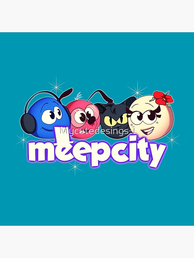 Meep City Roblox. Blue gifts for roblox Meep City video game lovers.  Poster for Sale by Mycutedesings-1