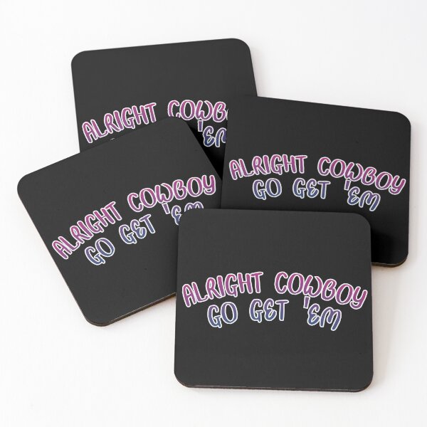 Item preview, Alright cowboy (on black) designed and sold by nerdspride.