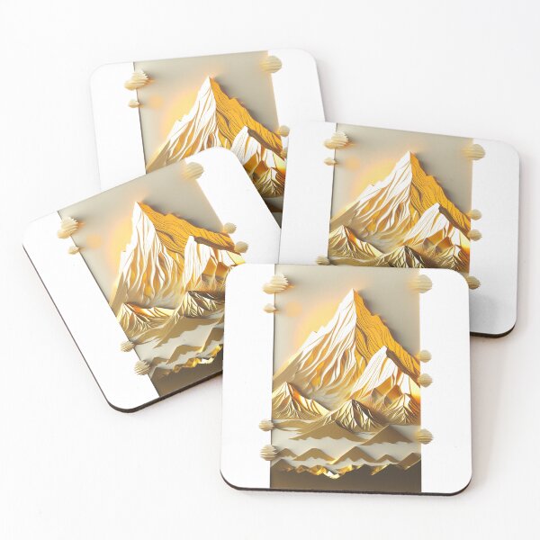 Item preview, Paper quilling art - Abstract Golden mountains  designed and sold by UmagineArts.