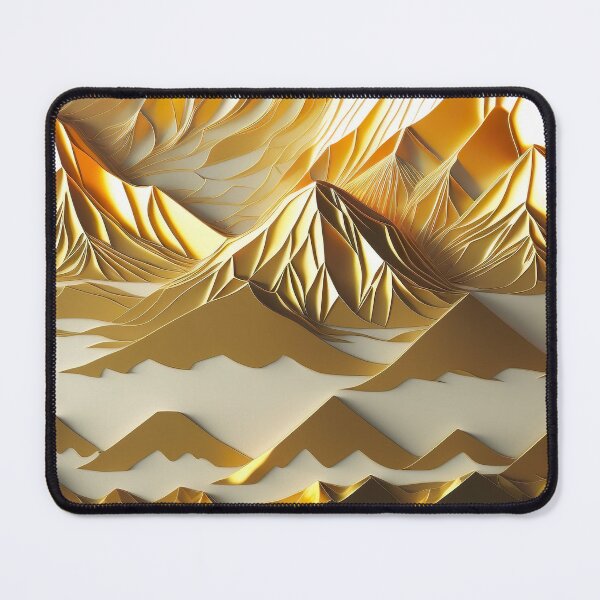 Item preview, Paper quilling art - Abstract Golden mountains designed and sold by UmagineArts.