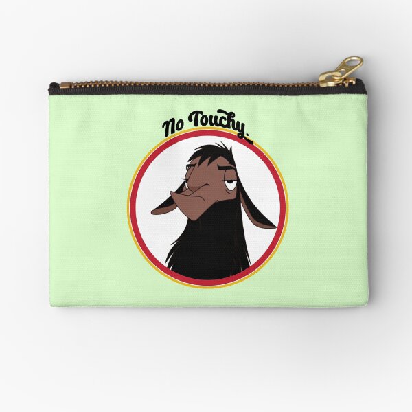 Kuzco NO TOUCHY sad llama emperor's new groove emperor david spade back off no touch funny gift Zipper Pouch