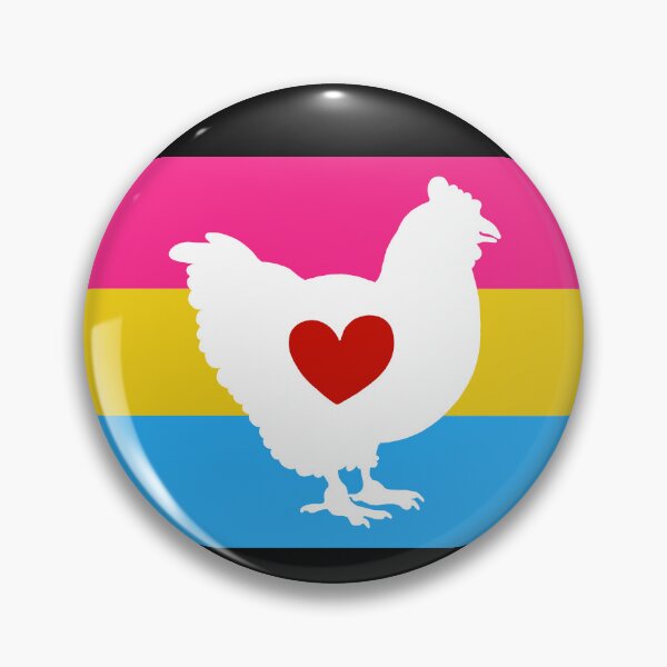 Item preview, Chicken Lover - LGBTQ Pansexual Heart Flag 01 designed and sold by Puddmuppy.