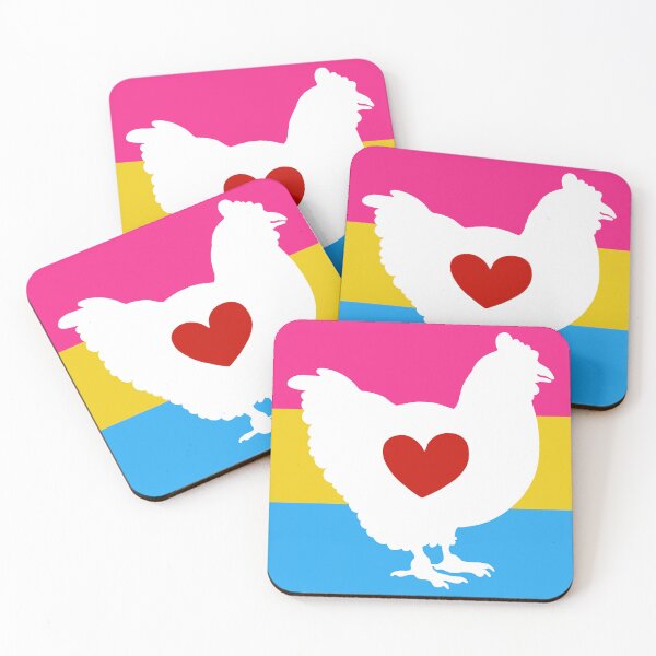 Item preview, Chicken Lover - LGBTQ Pansexual Heart Flag 01 designed and sold by Puddmuppy.