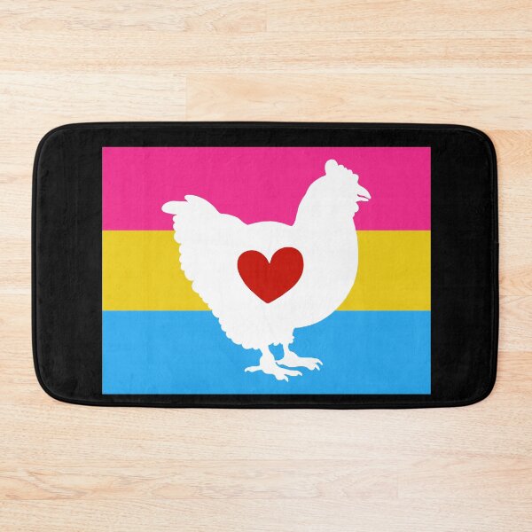 Item preview, Chicken Lover - LGBTQ Pansexual Heart Flag 01 designed and sold by Puddmuppy.