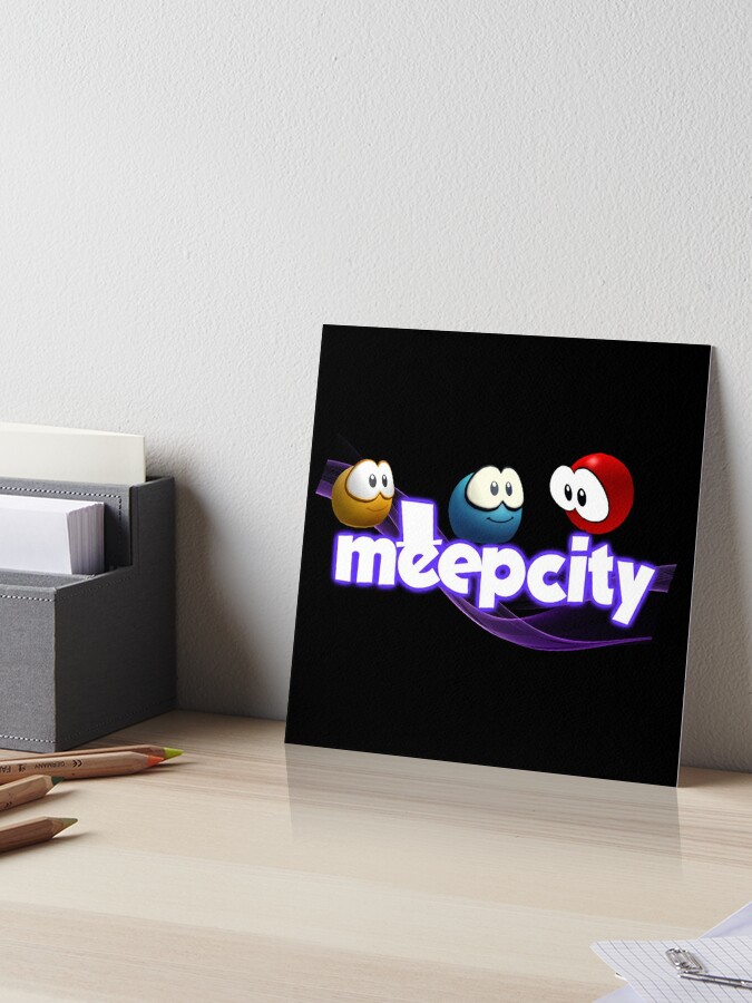 Meep City Roblox. Pink gifts for roblox Meep City video game lovers.  Sticker for Sale by Mycutedesings-1