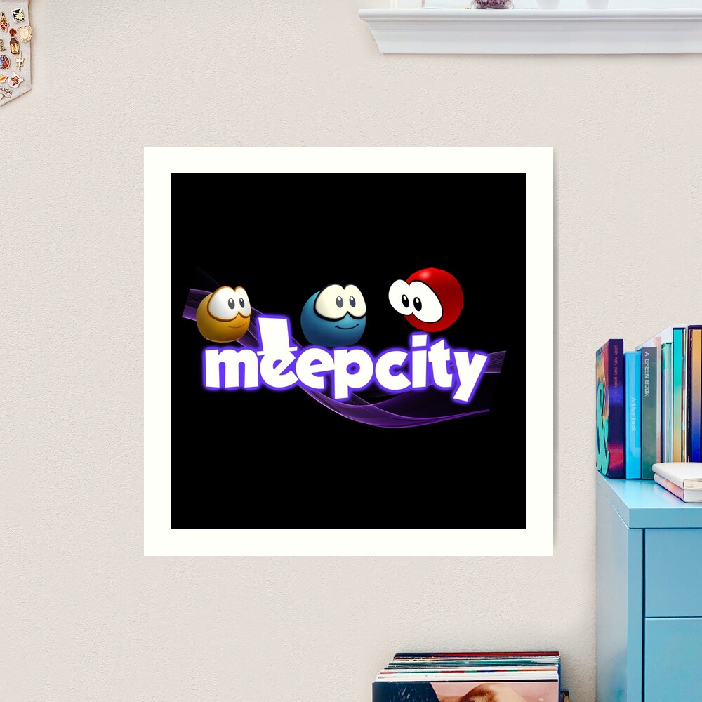 Meep City Roblox. Blue gifts for roblox Meep City video game lovers.  Poster for Sale by Mycutedesings-1