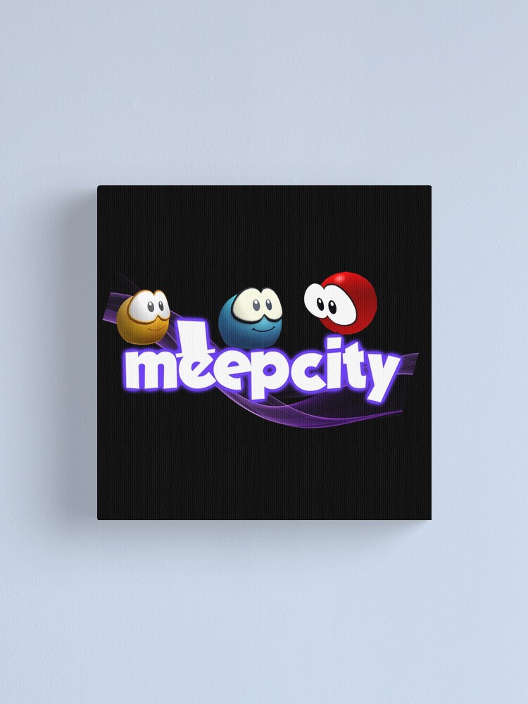 Meep City Roblox. Blue gifts for roblox Meep City video game lovers.  Canvas Print for Sale by Mycutedesings-1