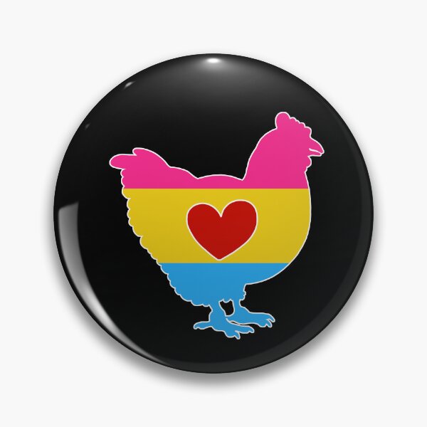 Item preview, Chicken Lover - LGBTQ Pansexual Flag Heart 02 designed and sold by Puddmuppy.