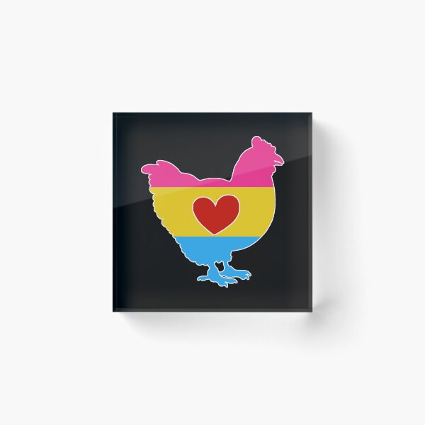 Item preview, Chicken Lover - LGBTQ Pansexual Flag Heart 02 designed and sold by Puddmuppy.