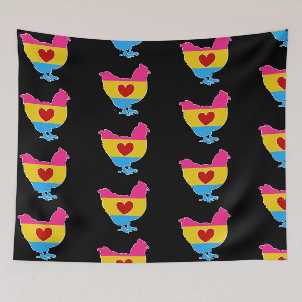 Item preview, Chicken Lover - LGBTQ Pansexual Flag Heart 02 designed and sold by Puddmuppy.