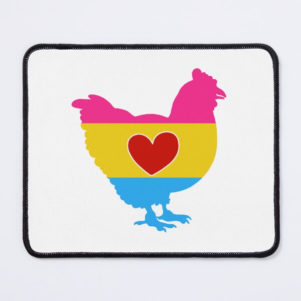 Item preview, Chicken Lover - LGBTQ Pansexual Flag Heart 02 White designed and sold by Puddmuppy.